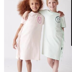 Kids green Fringe Dress